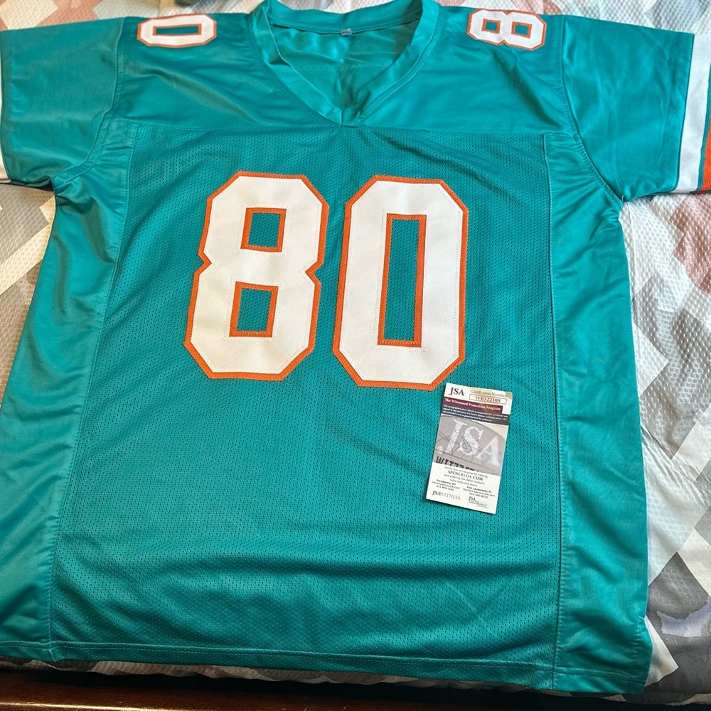 Teal Football Jersey with Number 80